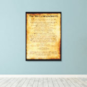 10 Geboden - Canvas Afdruk (Insitu (Houten vloer))