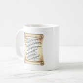 10 geboden koffiemok (Voorkant links)