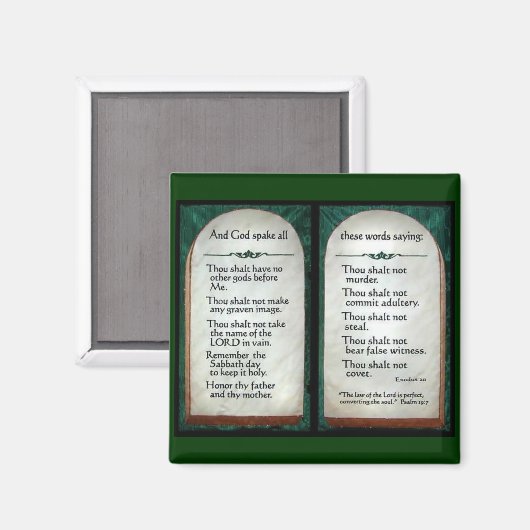 10 Geboden Magneet (Voorkant / Achterkant)