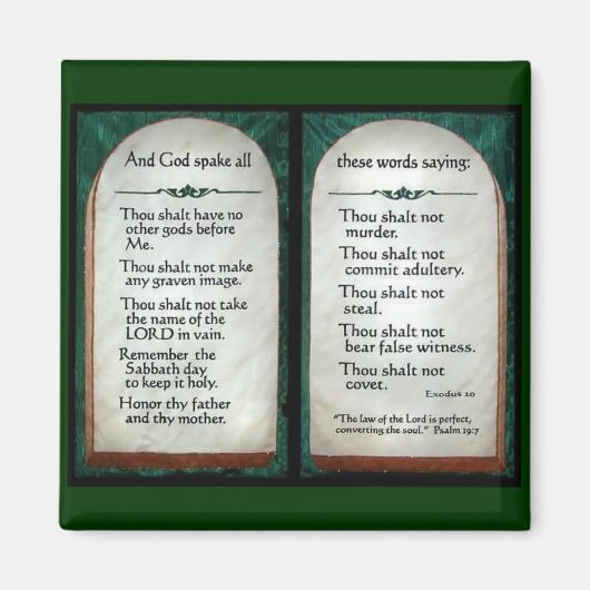 10 Geboden Magneet (Voorkant)