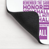 10 geboden Mousepad Muismat (Hoek)