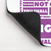 10 geboden Mousepad Muismat (Hoek)