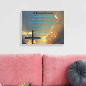 10 Geboden Muurkunst Canvas Afdruk (Insitu (Woonkamer))