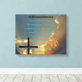 10 Geboden Muurkunst Canvas Afdruk (Insitu (Houten vloer))