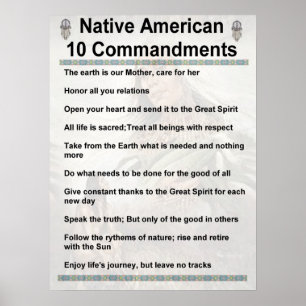 10 geboden NA Poster