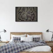 10 geboden op Dark Wood 30 x 20-inch canvas Wrap (Insitu (Slaapkamer))