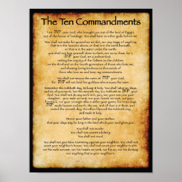 10 geboden poster