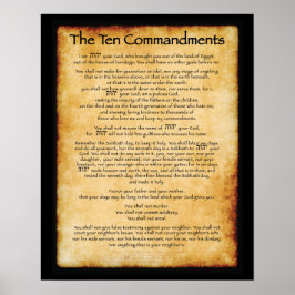 10 Geboden Poster 16 x 20