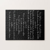 10 geboden Puzzle - Zwart-wit Legpuzzel (Horizontaal)