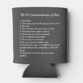 10 geboden van Bier Blikjeskoeler (Achterkant)