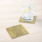 10 Geboden van liften Kartonnen Onderzetters (Insitu)