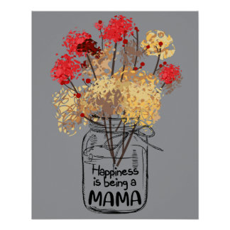 10 Geluk is een mama zijn Funny vrouwen cadeau Perfect Poster