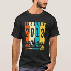 10 gemaakt in februari 2013 10e verjaardag t-shirt