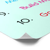 10 Gewichtstips bij verlies voeding Poster (Hoek)