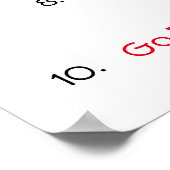 10 Gewichtstips bij verlies voeding Poster (Hoek)