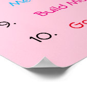 10 Gewichtstips bij verlies voeding Poster (Hoek)