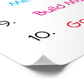 10 Gewichtstips bij verlies voeding Poster (Hoek)