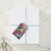 10 Gift Labels met Angel op Blue Cadeaulabel (Met Touw)