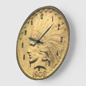 $10 GOLD PIECE GROTE KLOK (Hoek)