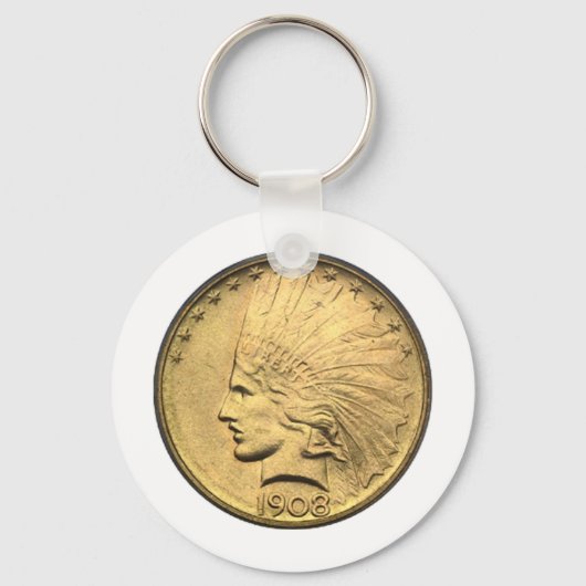 $10 GOUD STUK SLEUTELHANGER (Voorkant)