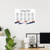 10 Grafiek voor de regenboogvaart met een Tafel Pr Poster (Thuiskantoor)