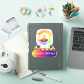 #10.Happy Diwali het lichtfestival van India Sticker (iPad Cover)