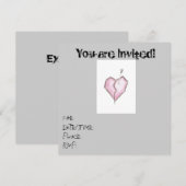 10 Hartschedel Invitaties Birthday/enige keren Kaart (Voorkant / Achterkant)