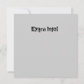 10 Hartschedel Invitaties Birthday/enige keren Kaart (Achterkant)