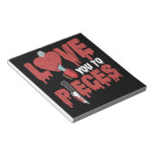 10.Horror-film houdt van je om je hart ketting te  Notitieblok (Schuin)