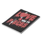 10.Horror-film houdt van je om je hart ketting te  Notitieblok (Linkerzijde)