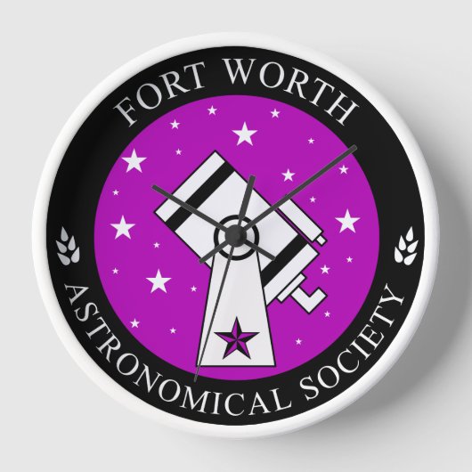 10"Houten Klok met Houten Lijst (Voorkant)