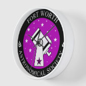 10"Houten Klok met Houten Lijst (Hoek)