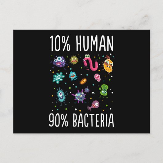 10 Human 90 Bacteria Microbiology Print Gift T-shi Briefkaart (Voorkant)