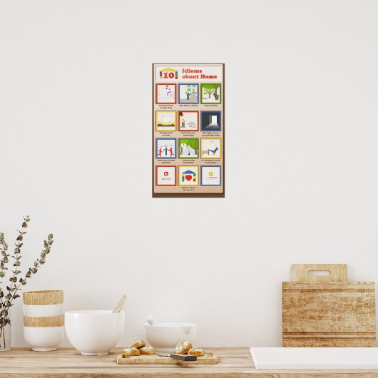 10 Idiomen over thuis Poster (Keuken)