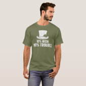 10% Iers 100% problemen T-shirt (Voorkant volledig)