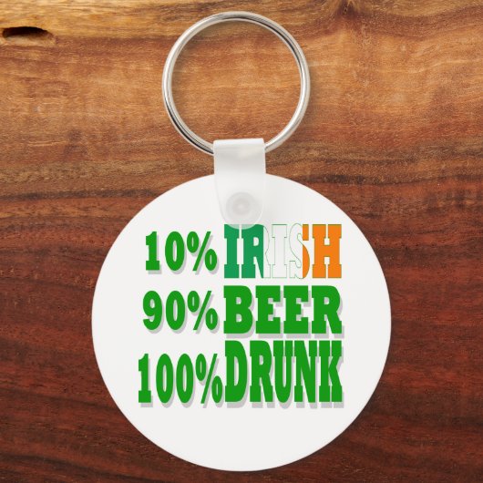 10% Iers Sleutelhanger (Voorkant)