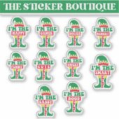 10 in een feestelijk Elf Persoonlijkheids Collecti Sticker (Voorkant)