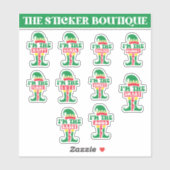 10 in een feestelijk Elf Persoonlijkheids Collecti Sticker (Vel)