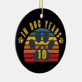 10 In Hondenjaren Keramisch Ornament (Rechts)