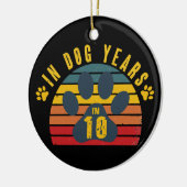 10 In Hondenjaren Keramisch Ornament (Links)