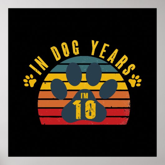 10 In Hondenjaren  Poster (Voorkant)