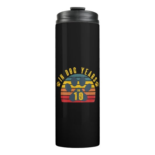 10 In Hondsdagen Thermosbeker (Voorkant)