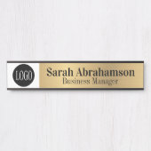 10-inch Faux Gold Corporate Business Kantoor door Deurbordje (Voorkant)