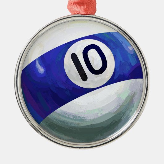 10 inch metalen ornament (Voorkant)