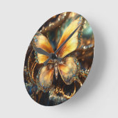 10-inch ronde natuurlijke houten Lijsten wandklok (Hoek)