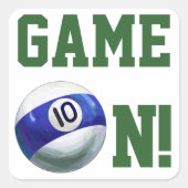 10 inch vierkante sticker (Voorkant)