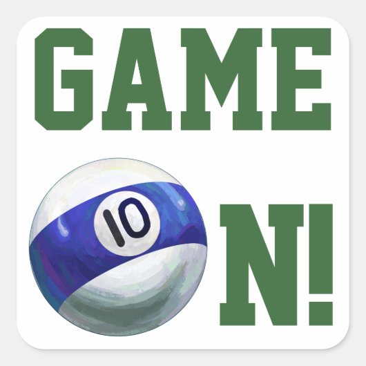 10 inch vierkante sticker (Voorkant)