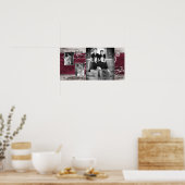 10-inch x20-inch Collage Montage Steel Magnol uit  Poster (Keuken)