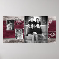 10-inch x20-inch Collage Montage Steel Magnol uit