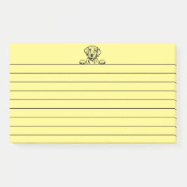 10-inch x6-gele post-its met zwart labo post-it® notes